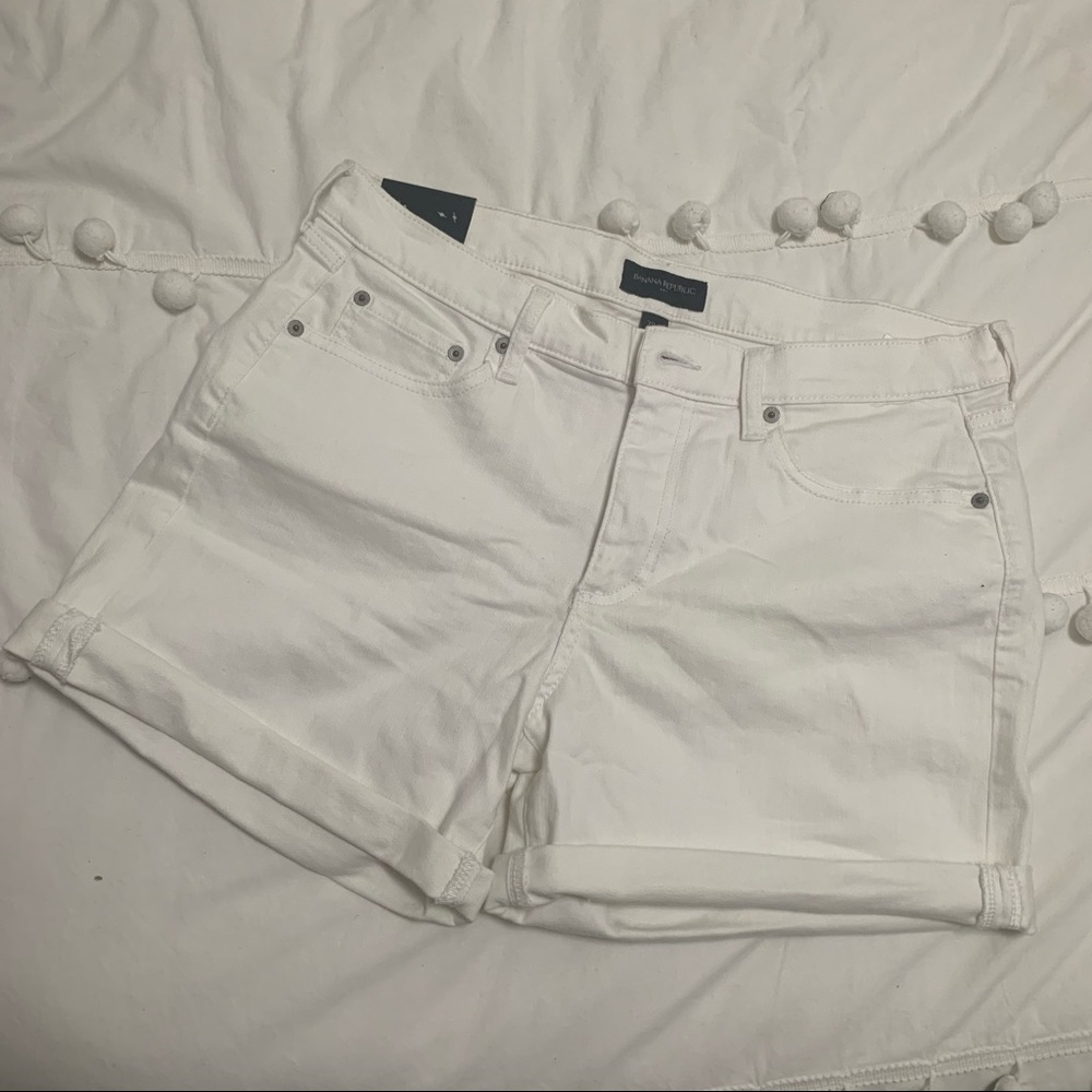NWT Banana Republic White Denim Shorts